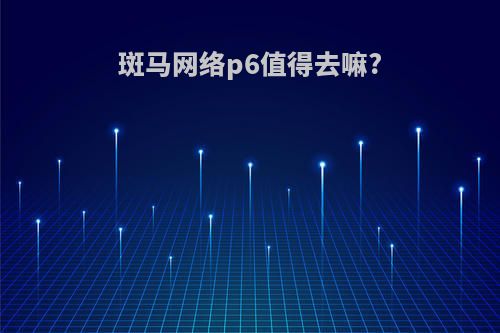 斑马网络p6值得去嘛?