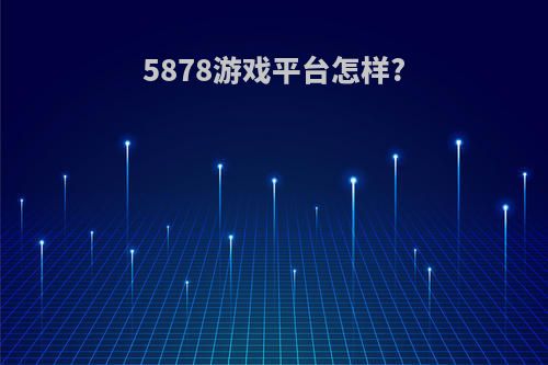 5878游戏平台怎样?