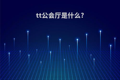 tt公会厅是什么?