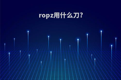 ropz用什么刀?