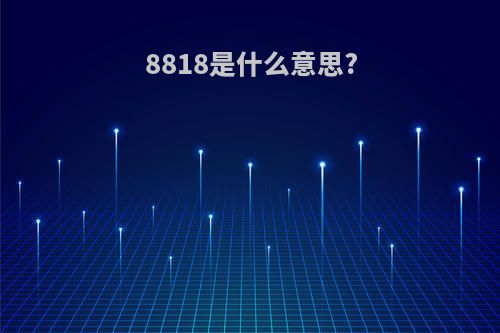 8818是什么意思?