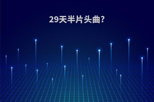 29天半片头曲?