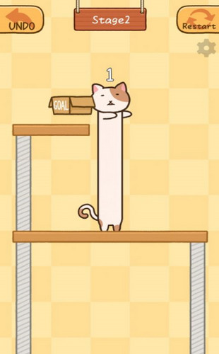 伸缩自如的小猫